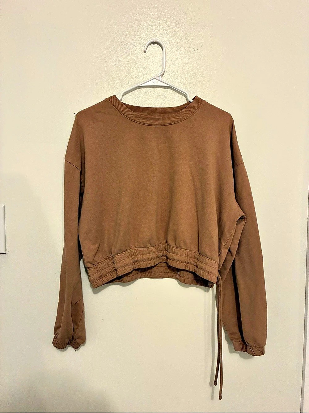 Z by Zella Women's Brown Cropped Pullover Size Medium